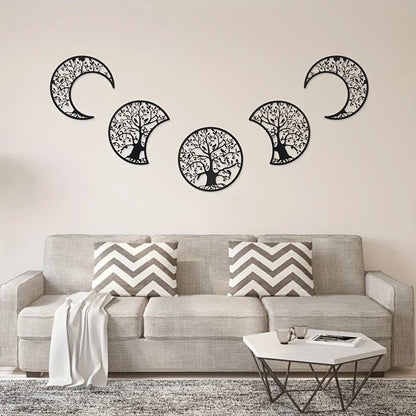 Bohemian Moon Metal Wall Art