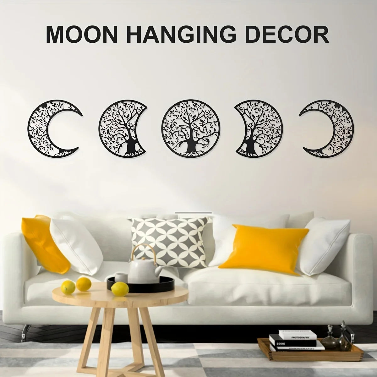 Bohemian Moon Metal Wall Art