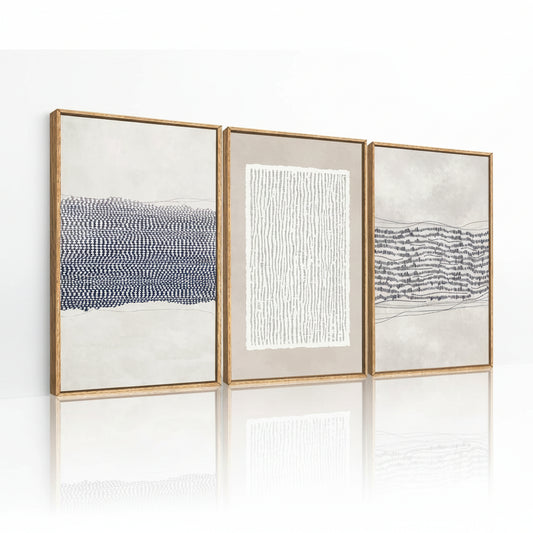 Boho Blue Canvas Wall Art 1