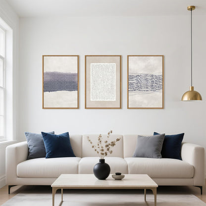 Boho Blue Canvas Wall Art
