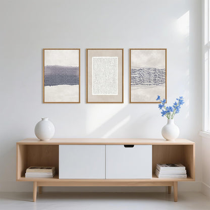 Boho Blue Canvas Wall Art