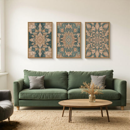 Boho Mandala Canvas Art