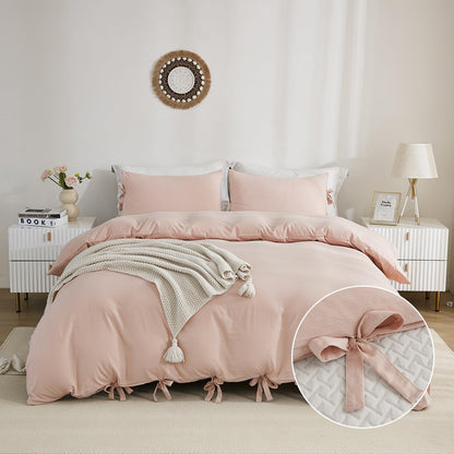 Bowknot Tie Duvet Cover Set
