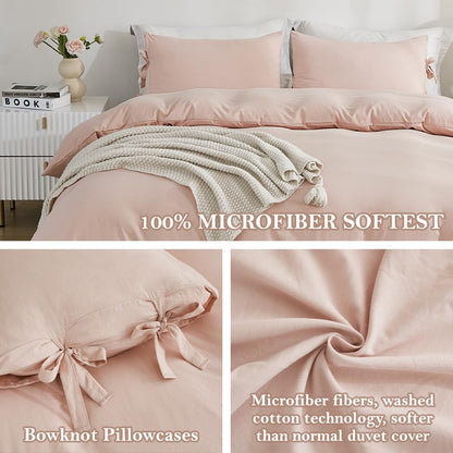 Bowknot Tie Duvet Cover Set