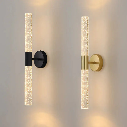 Bubbles Crystal Rod Wall Sconce - Decorstly