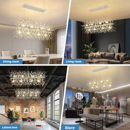 Chrome Steel Chandelier