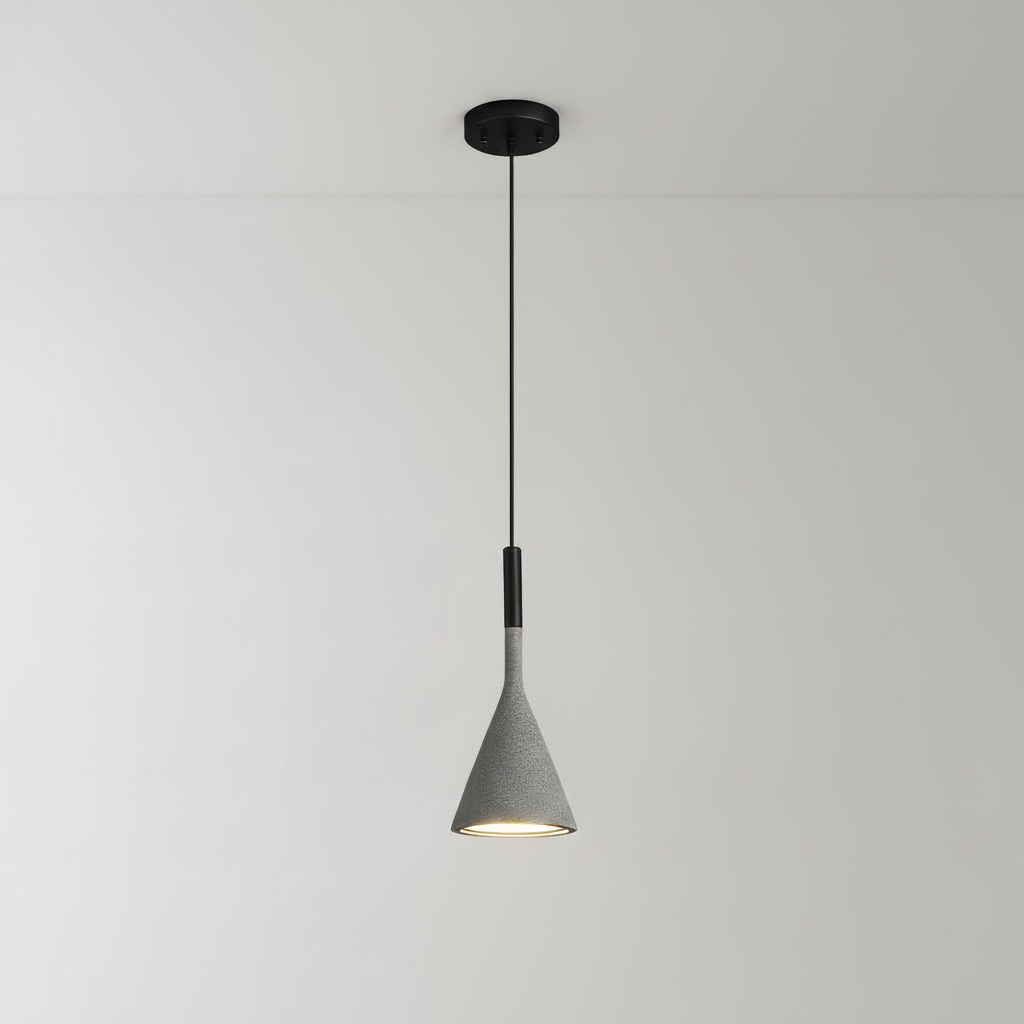 Concrete Industrial Pendant Light