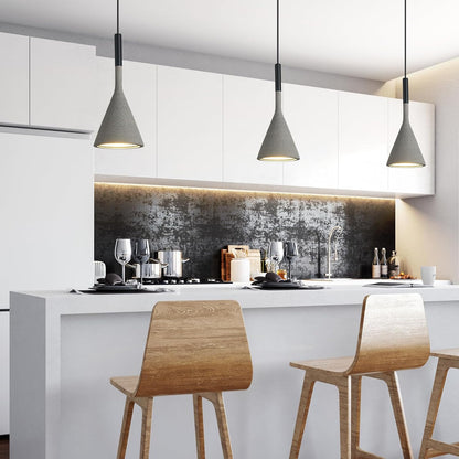 Concrete Industrial Pendant Light