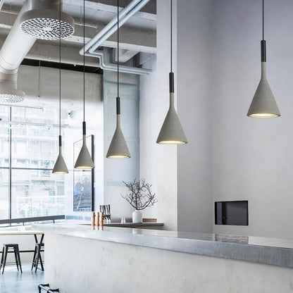 Concrete Industrial Pendant Light