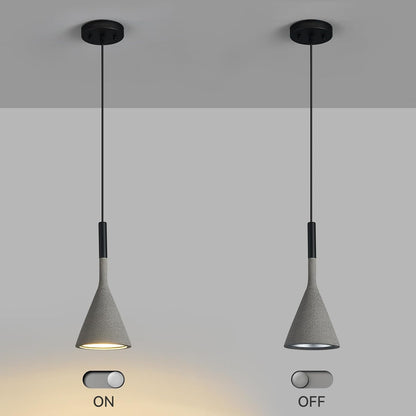 Concrete Industrial Pendant Light