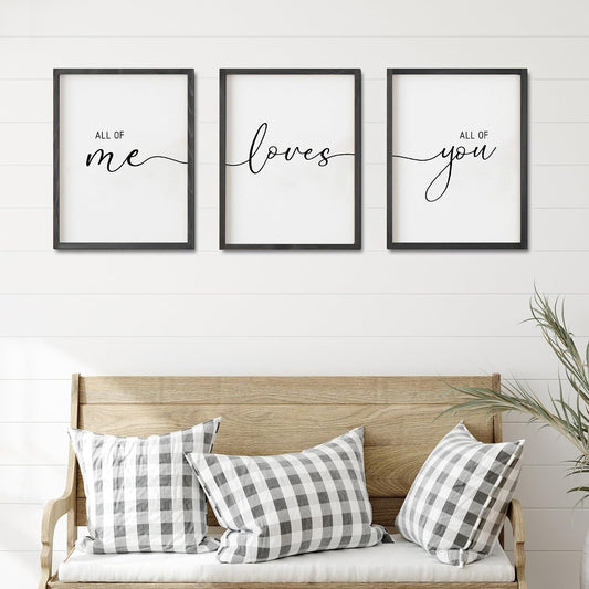 Couple Love Sign Canvas Art Set 2