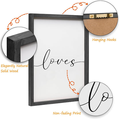 Couple Love Sign Canvas Art Set