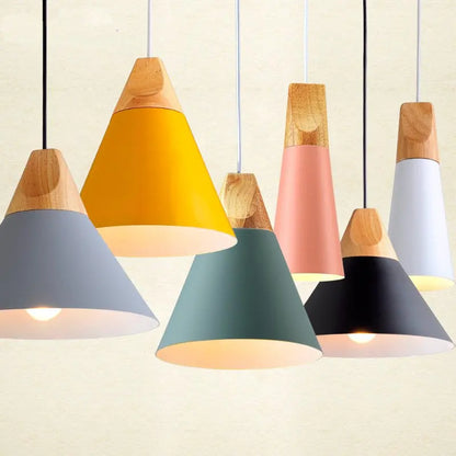 Decorstly LED Wood Pendant Light4