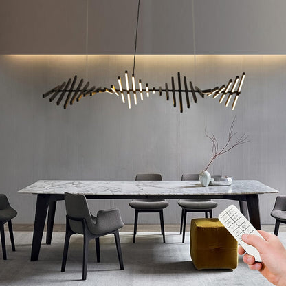 Designer Strips Chandelier