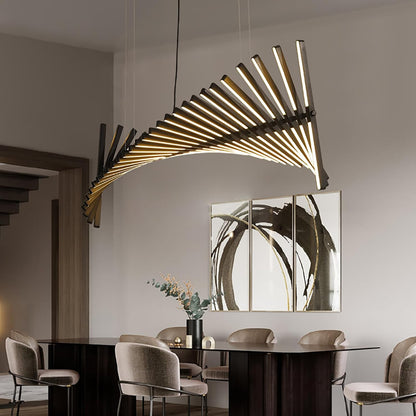 Designer Strips Chandelier