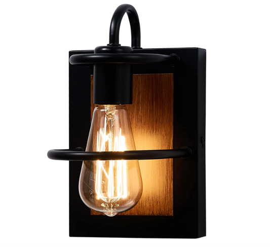 Farmhouse Faux-Wood Sconce