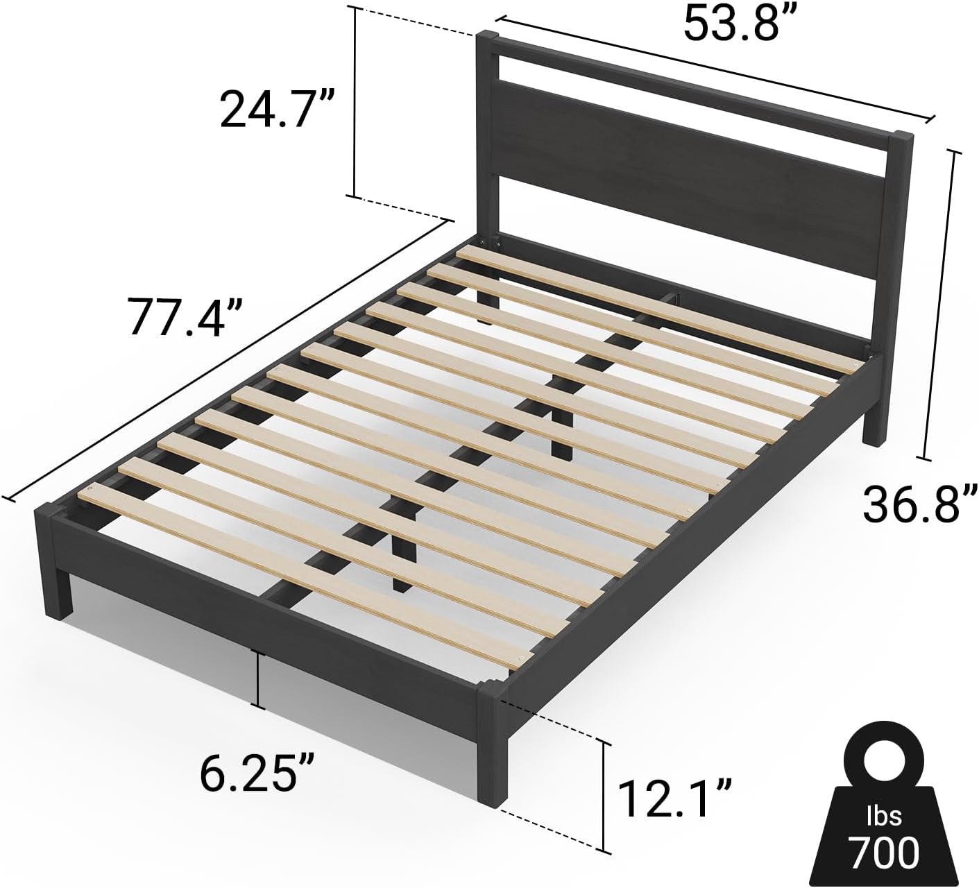 Signature Wood Platform Bed Frame