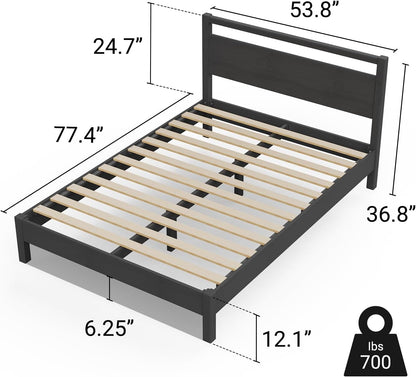 Signature Wood Platform Bed Frame