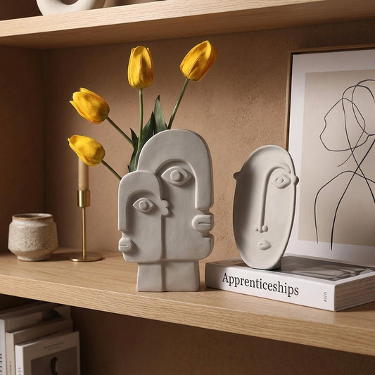 Minimalist Irregular Face Vases