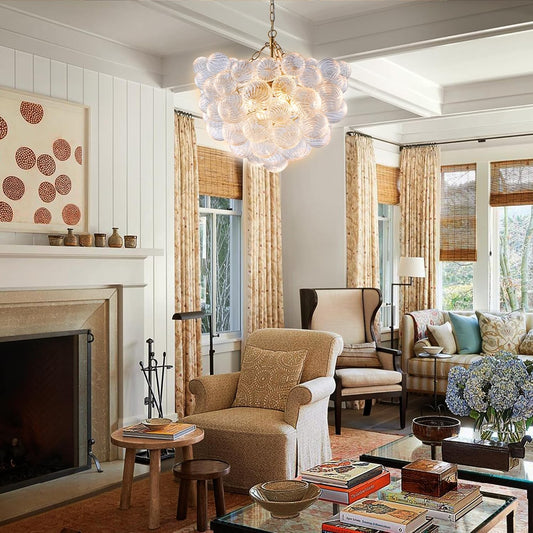 Gold Bubbles Chandelier