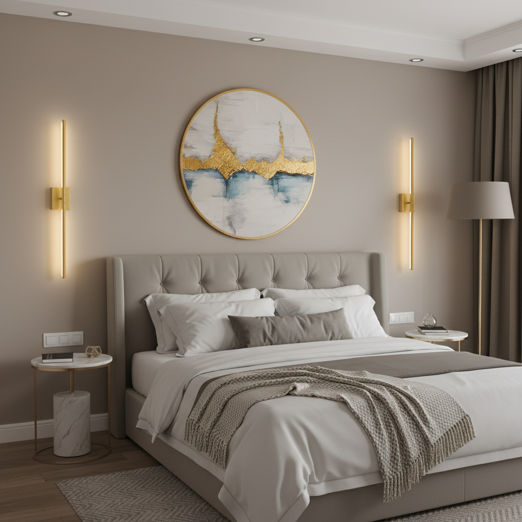 Gold Strip Wall Sconces