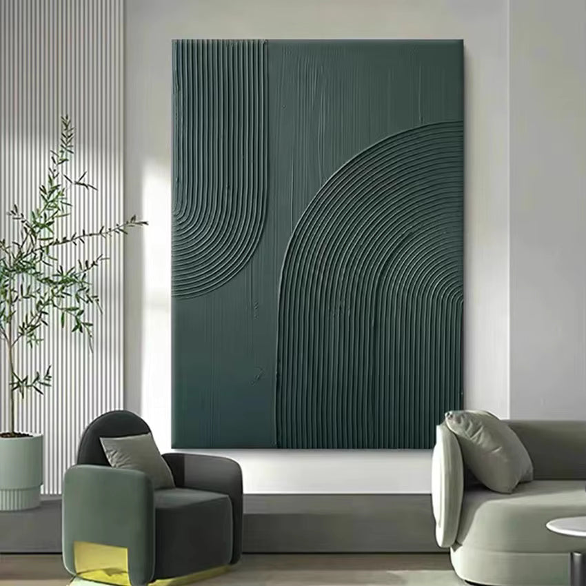 Green Canvas Painting Artwork