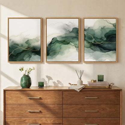 Green Canvas Painting Artwork