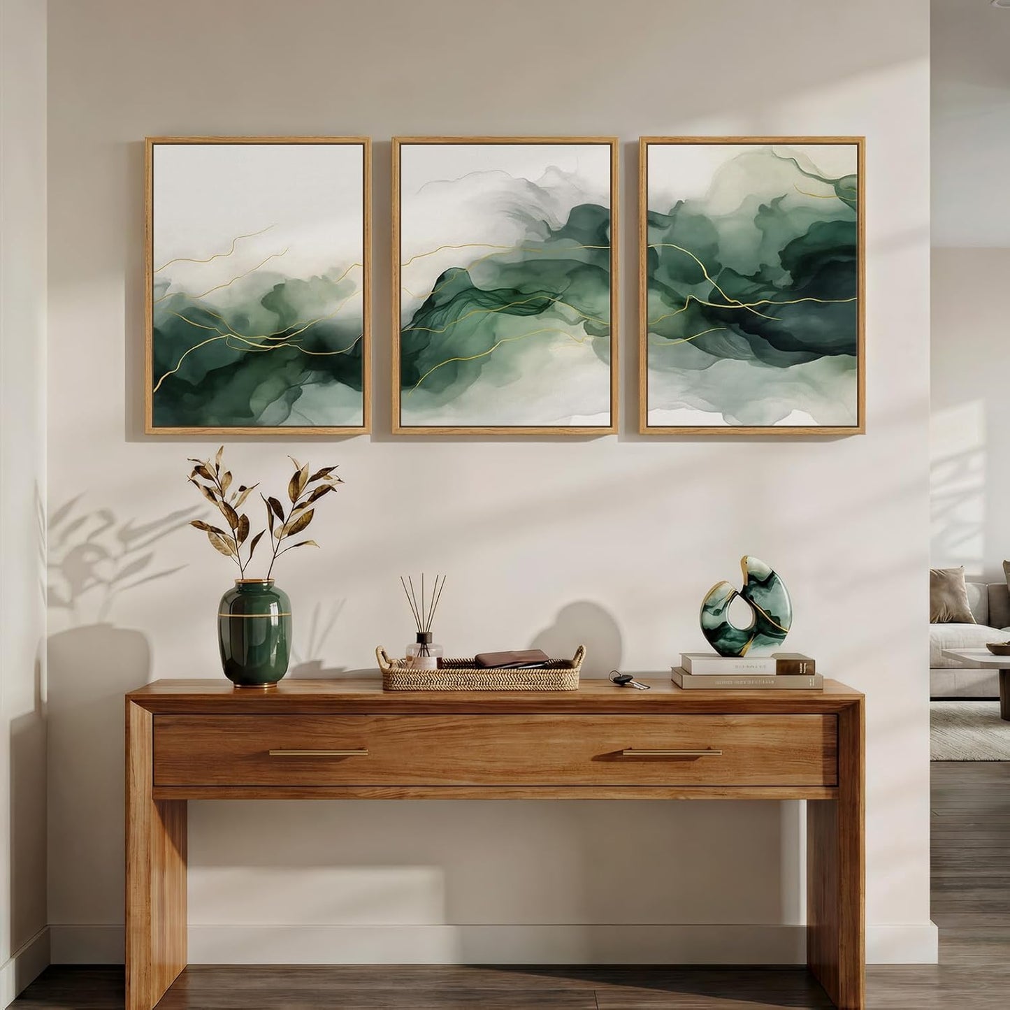 Green Canvas Painting Artwork