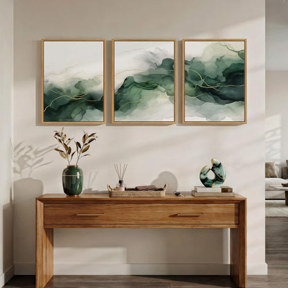 Green Canvas Painting Artwork