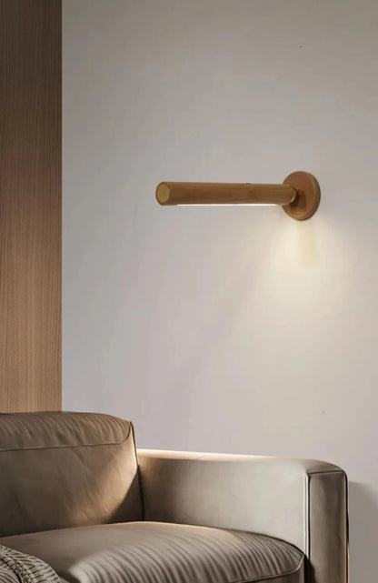 Wood Rod Wall Lamp