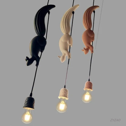 Squirrel Resin Pendant Lights