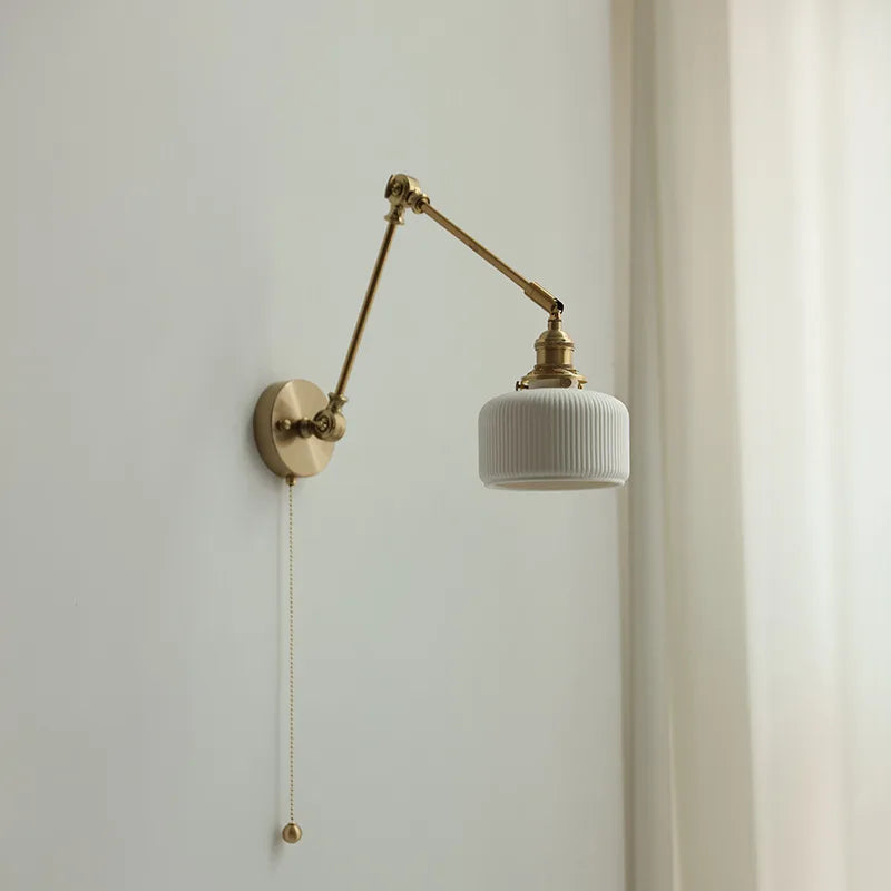 Copper Long Arm Wall Light