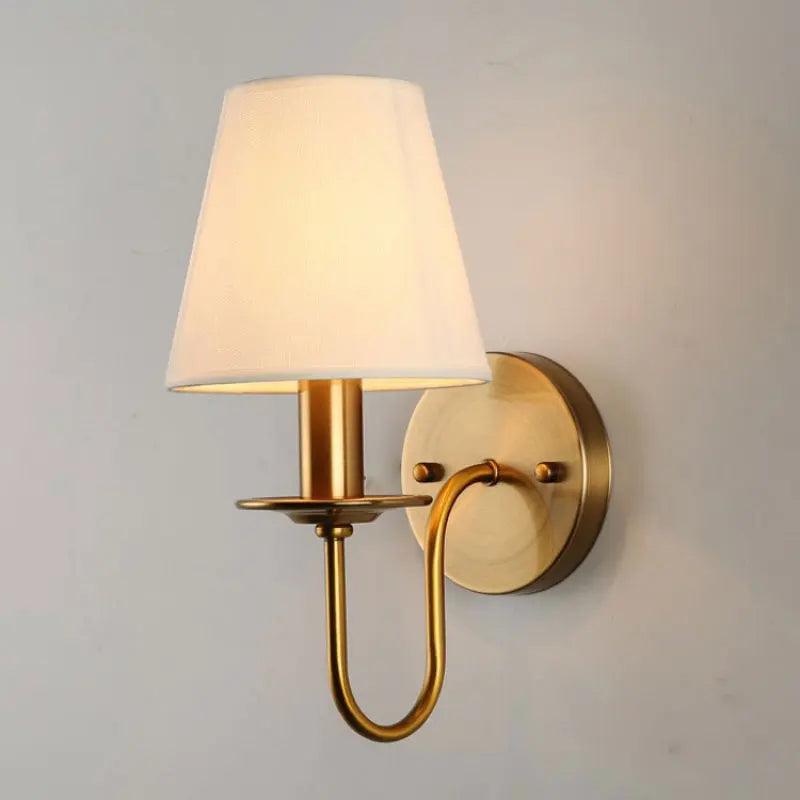 Mid Century Gold Wall Lamp