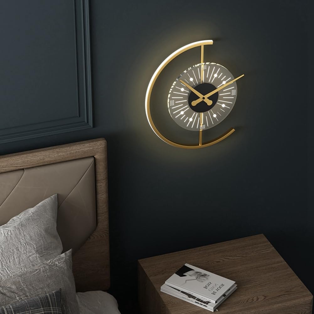 Half Moon Clock Light