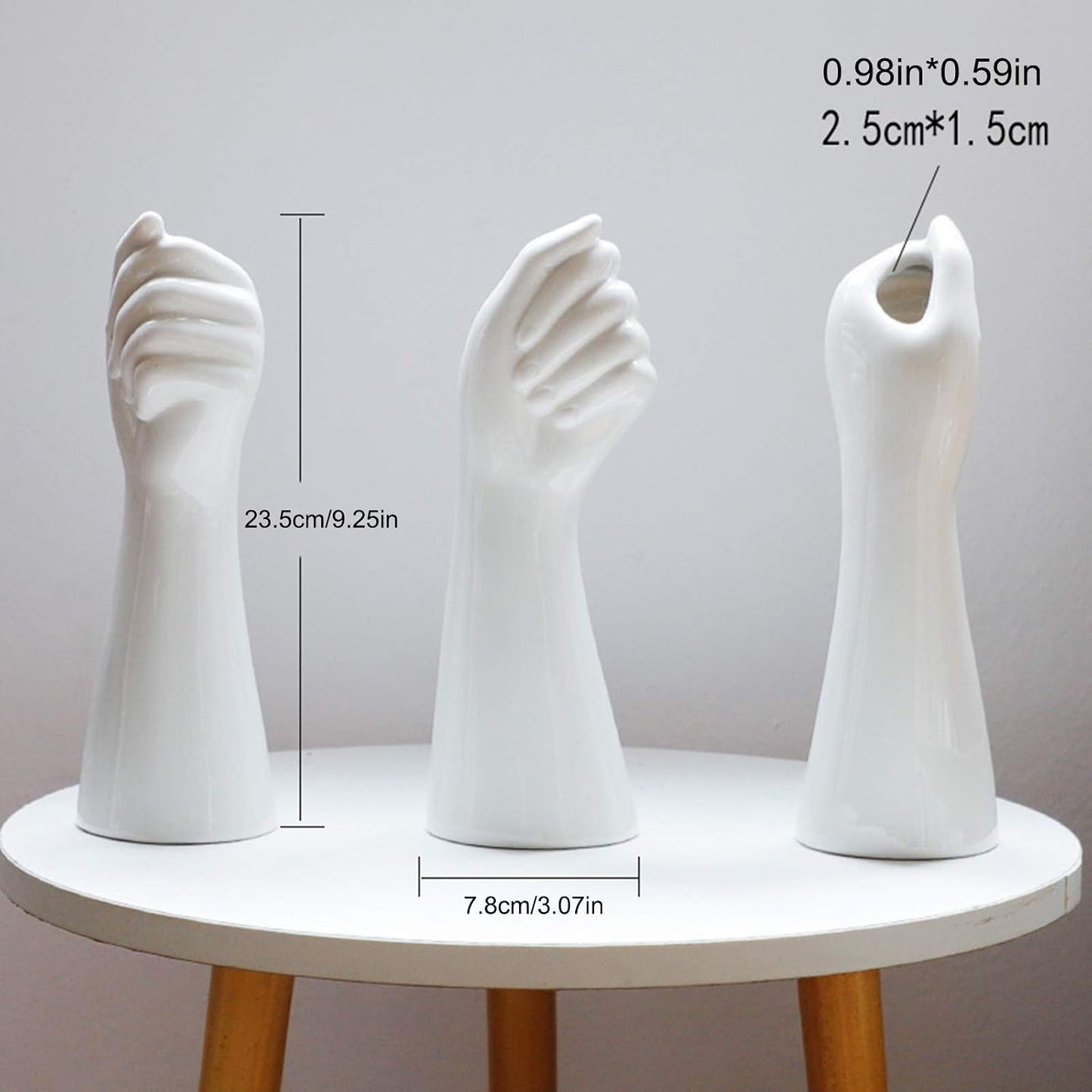 Hand Flower Ceramic Vase