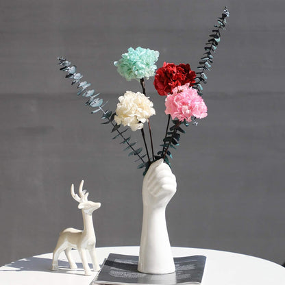Hand Flower Ceramic Vase 4