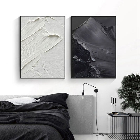 Decorstly Handcrafted Monochrome Wall Art for Living Room Bedroom Office Decor