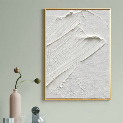 Handcrafted Dark White Mountain Paintings