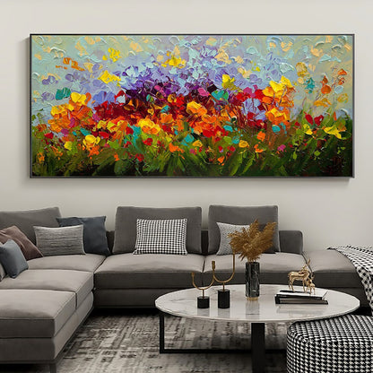 Handmade Colorful Abstract Flower Wall Art