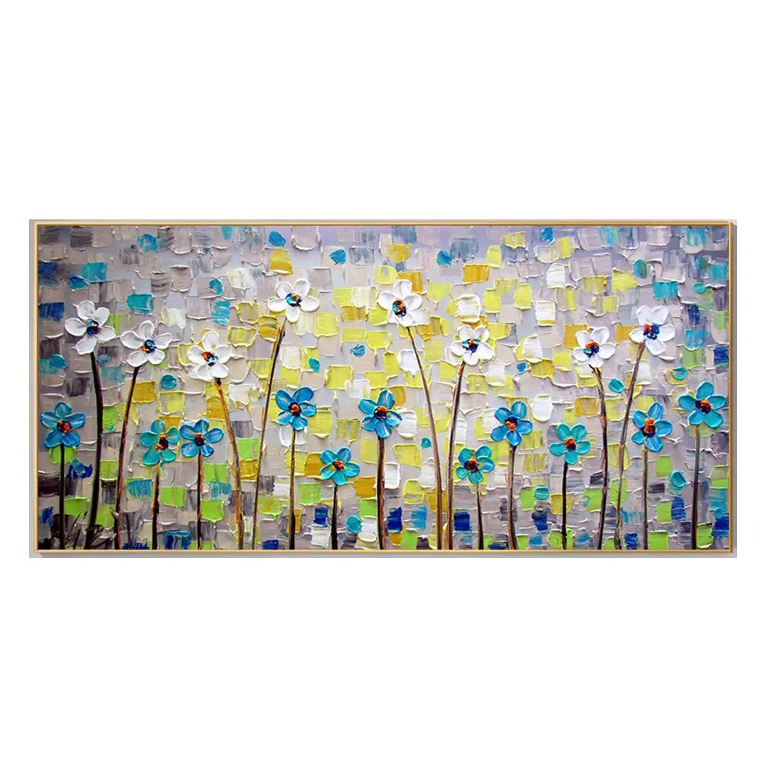 Handmade Colorful Abstract Flower Wall Art - Decorstly