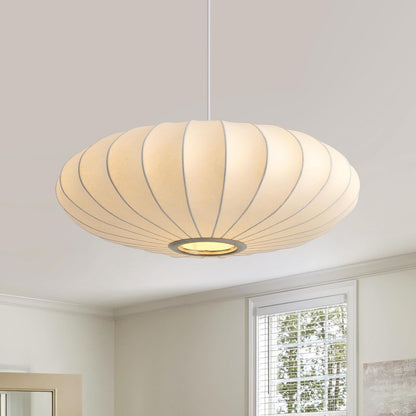 Ceiling light fixture in a room with a window