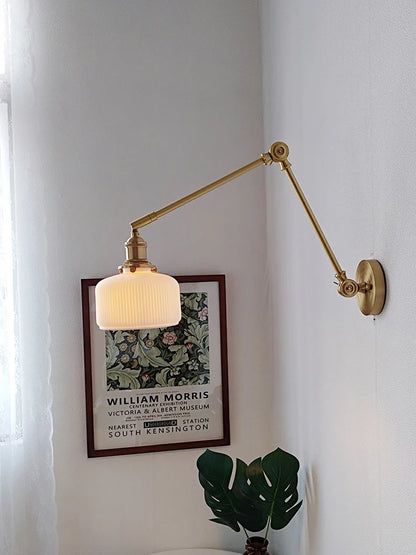 Copper Long Arm Wall Light