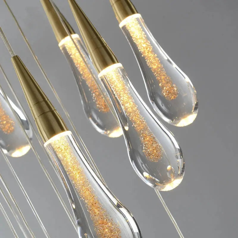Water Drop Crystal Chandelier - Decorstly