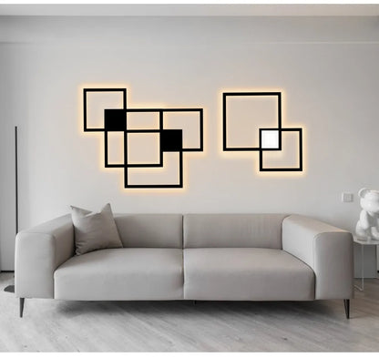 Black Square Wall Sconce