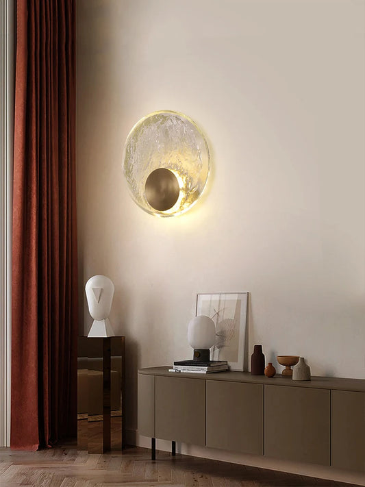 Glass Eclipse Wall Sconce