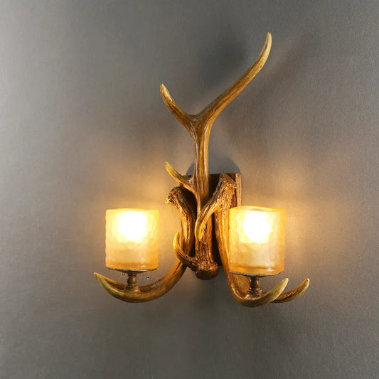 Retro Antlers Wall Sconce
