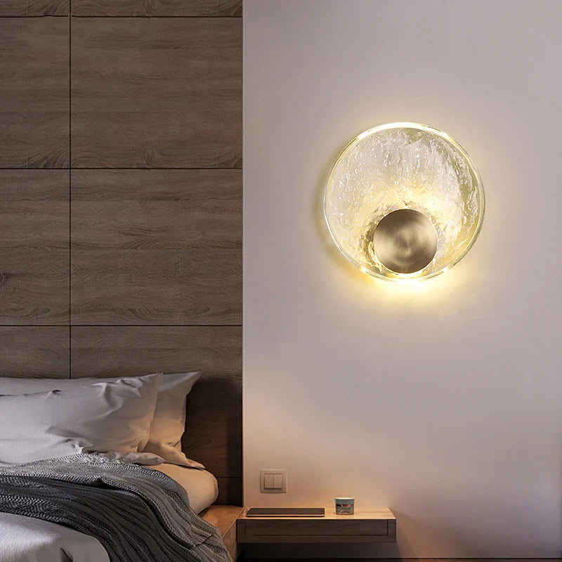 Glass Eclipse Wall Sconce