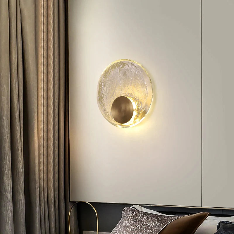 Glass Eclipse Wall Sconce