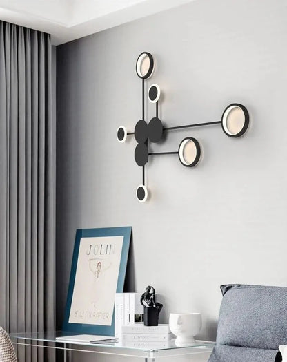 Minimalist Rings Wall Sconce