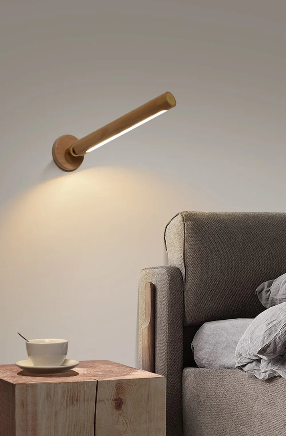 Wood Rod Wall Lamp